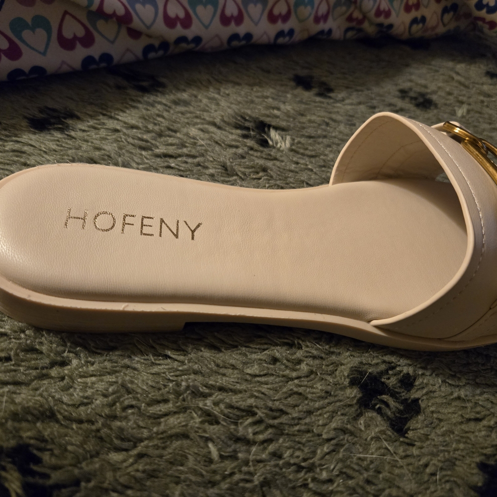 Beige Women's Slide Sandals